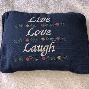Live Love Laugh Pillow